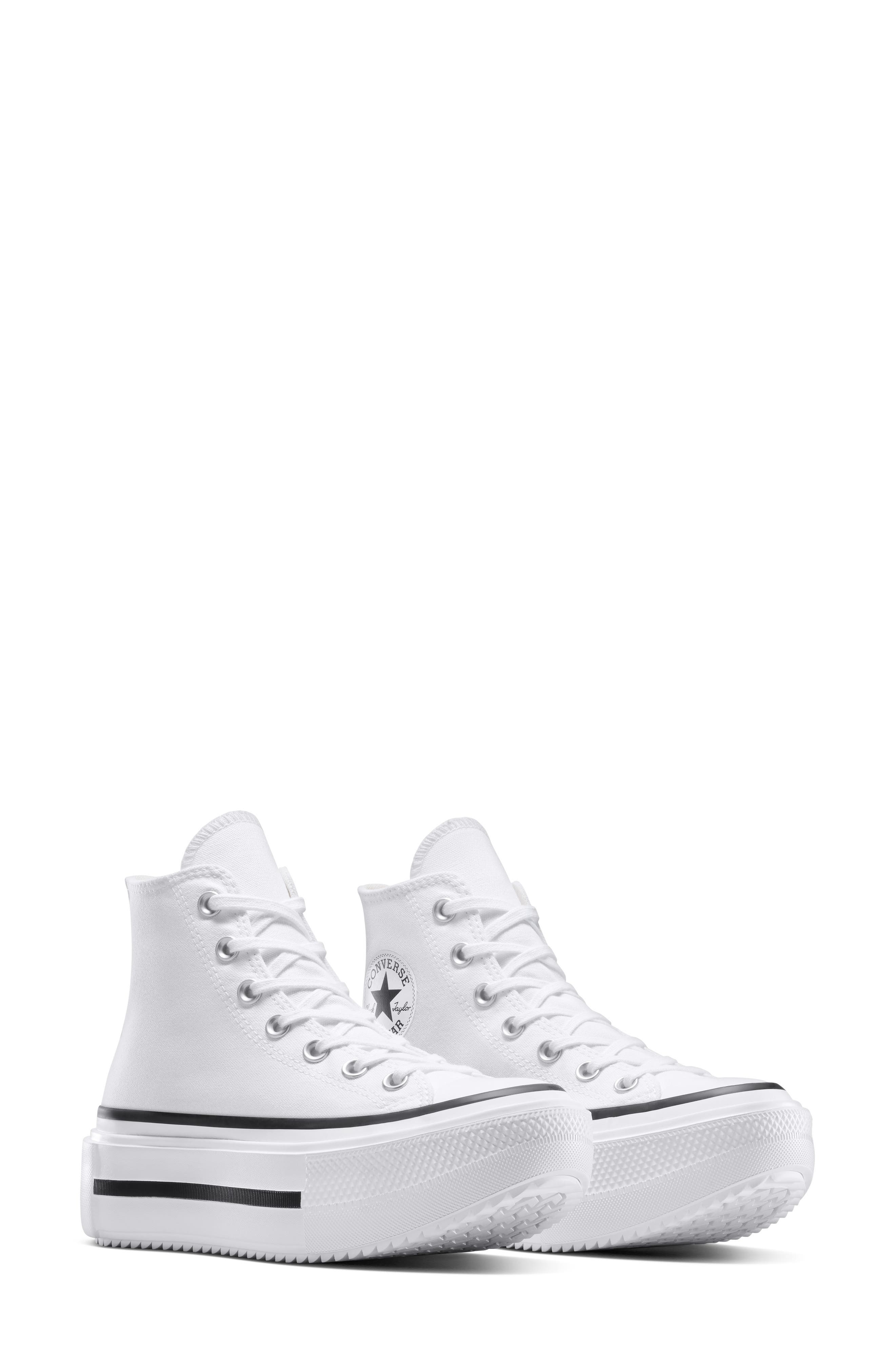 Converse Gender Inclusive Chuck Taylor All Star Lift Double Stack High Top Platform Sneaker in White - 7
