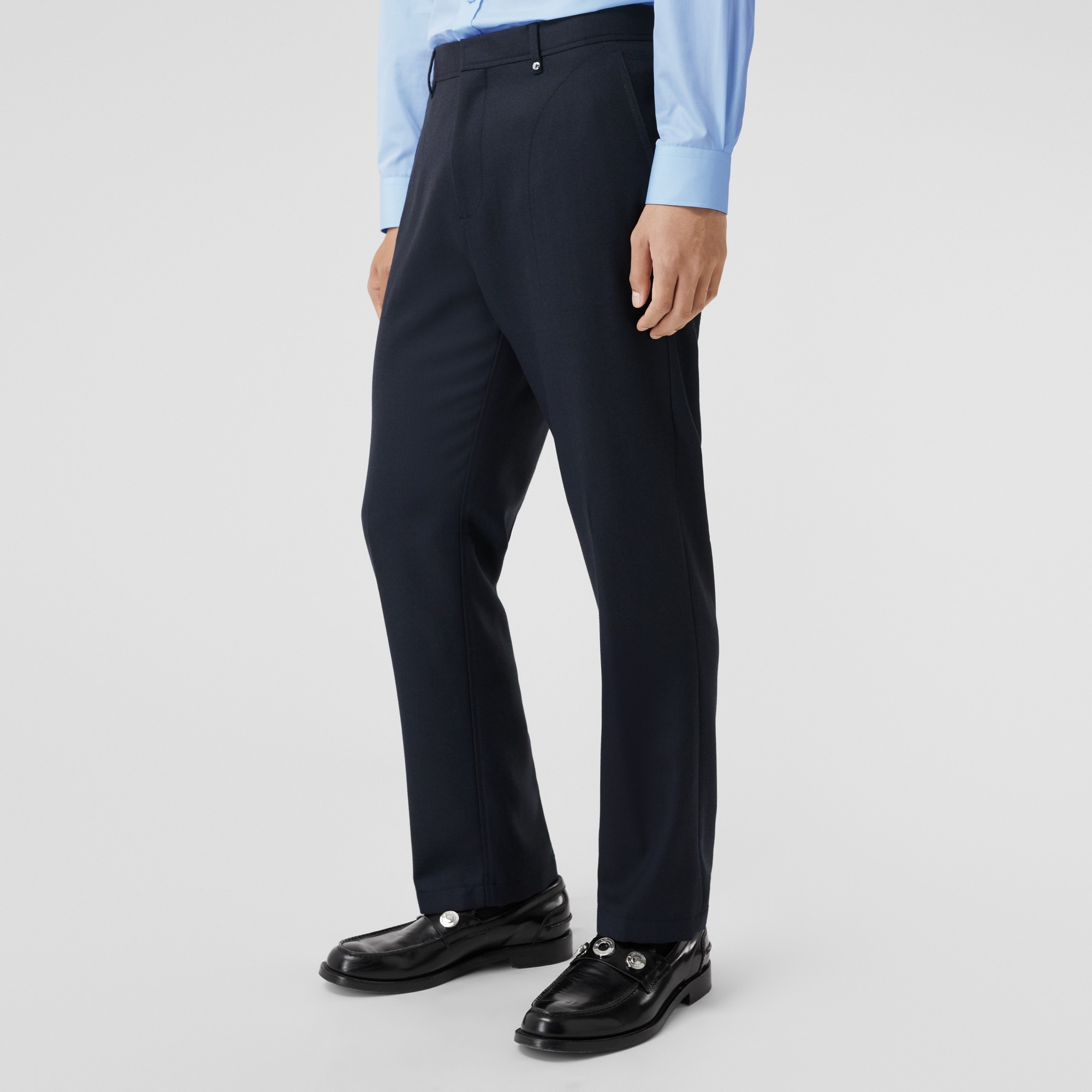 Monogram Motif Wool Tailored Trousers - 5