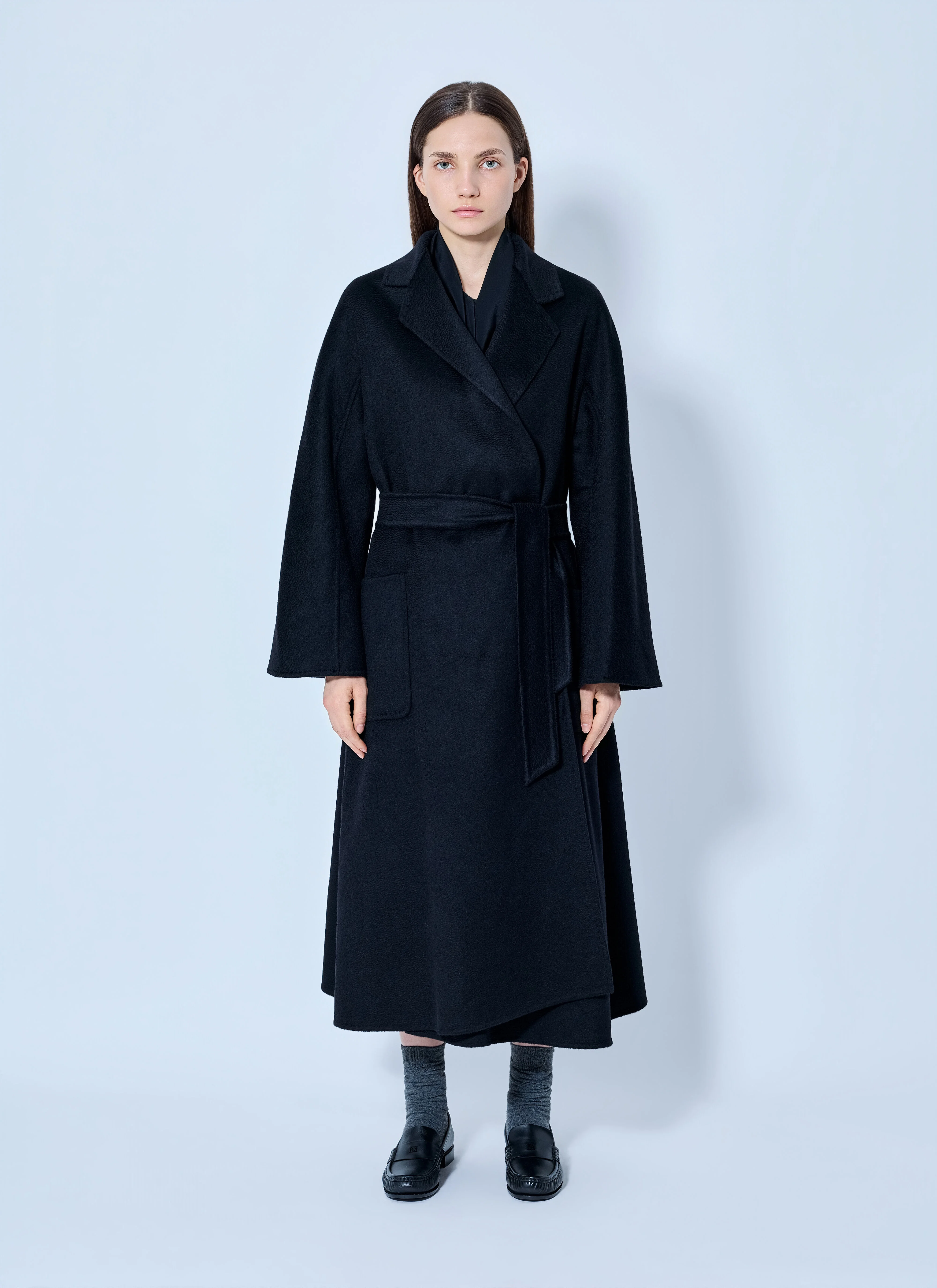 Belted Cashmere Coat - 1