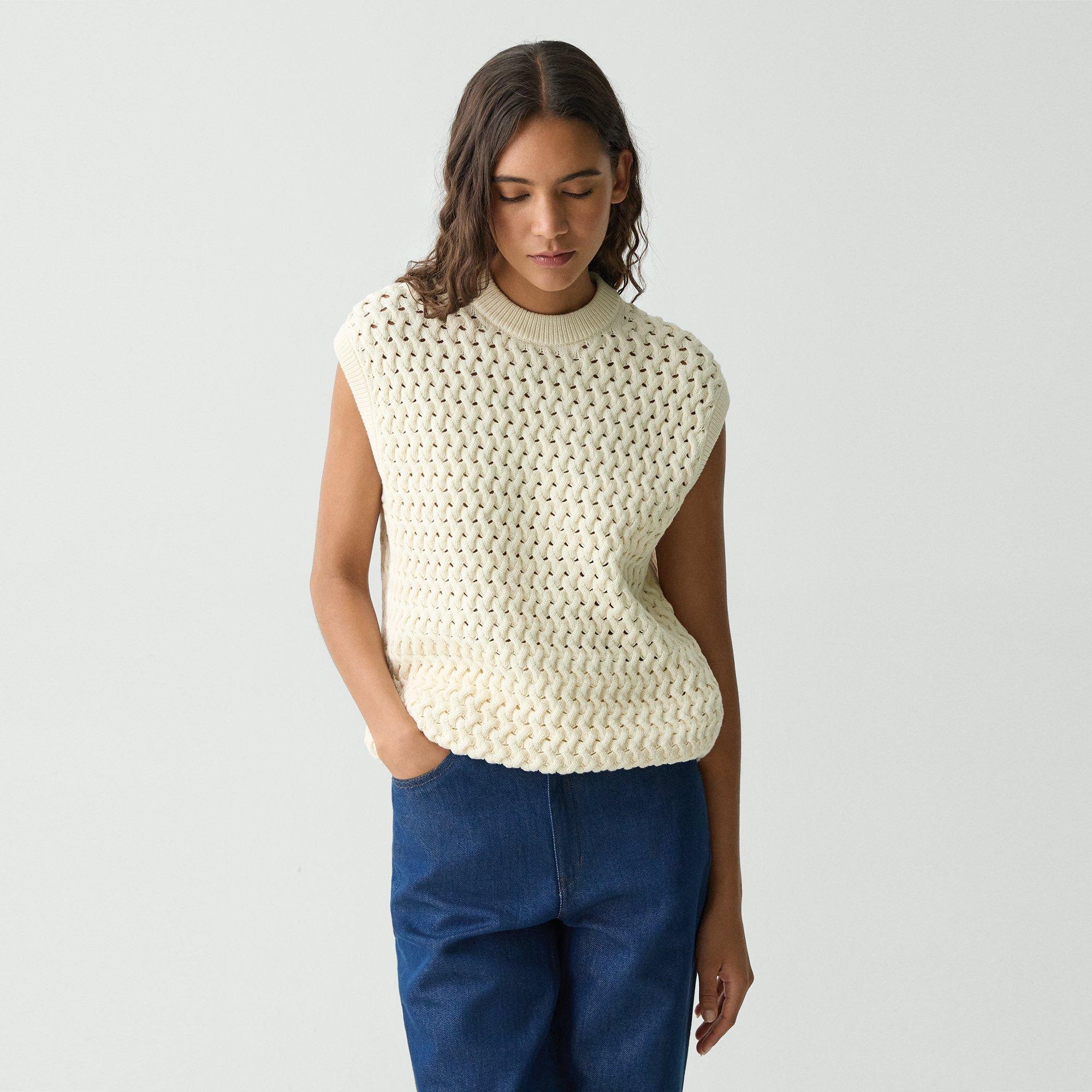 Sweater Vest in Rounded Cotton - 2
