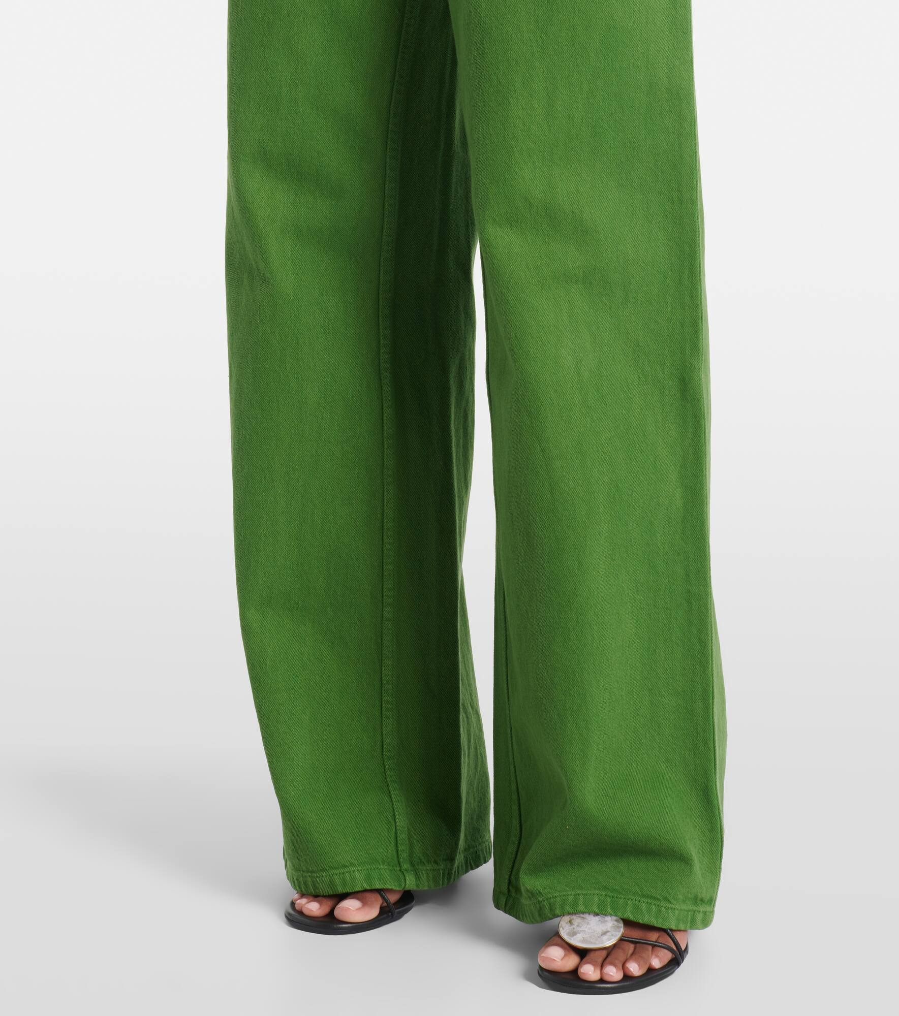Mid-rise wide-leg jeans - 5
