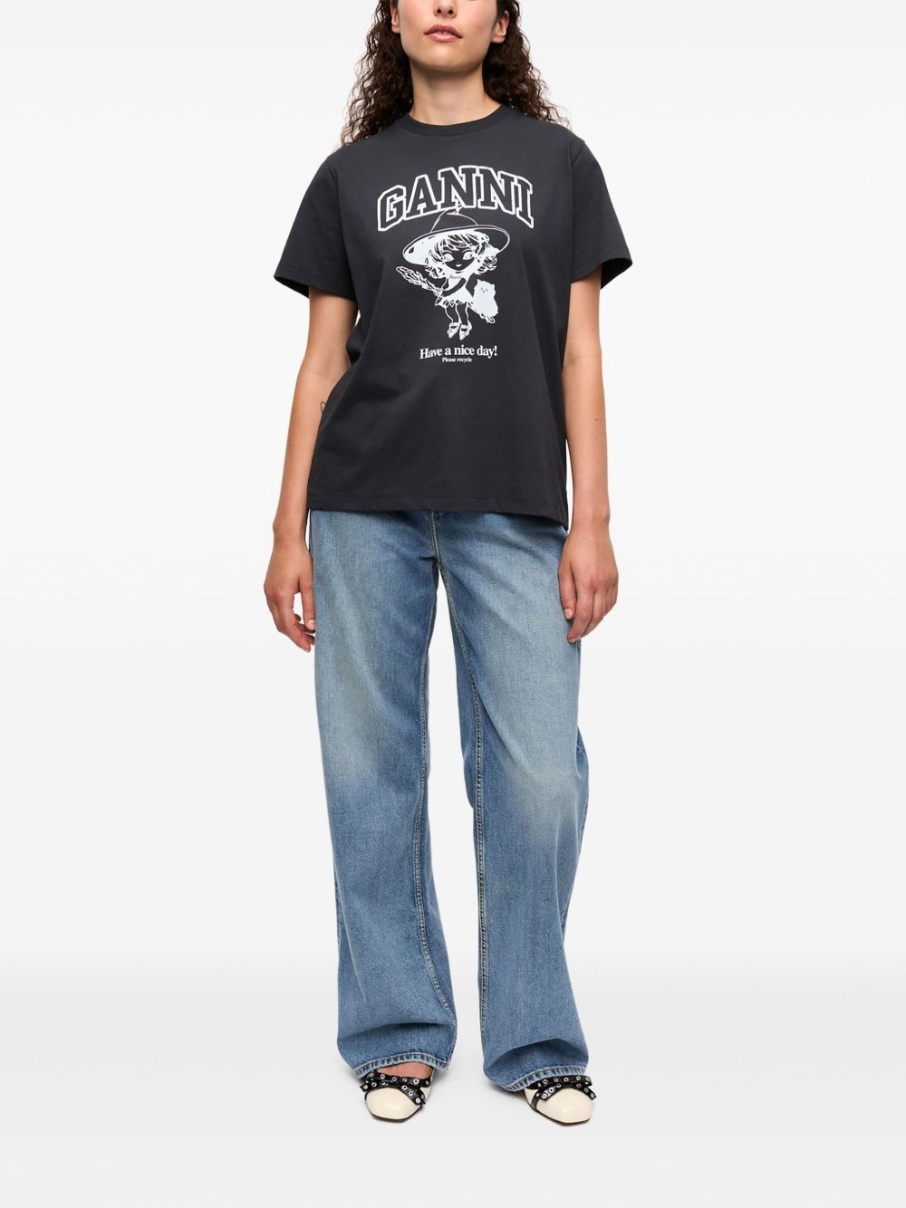 logo-print T-shirt - 2