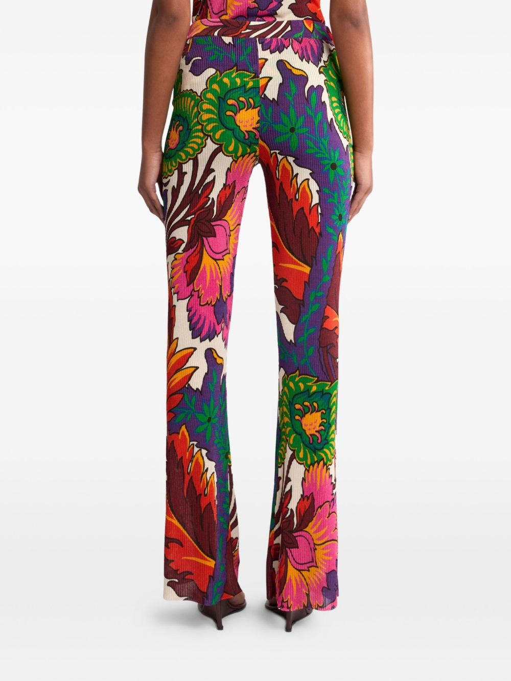 floral-print trousers - 4