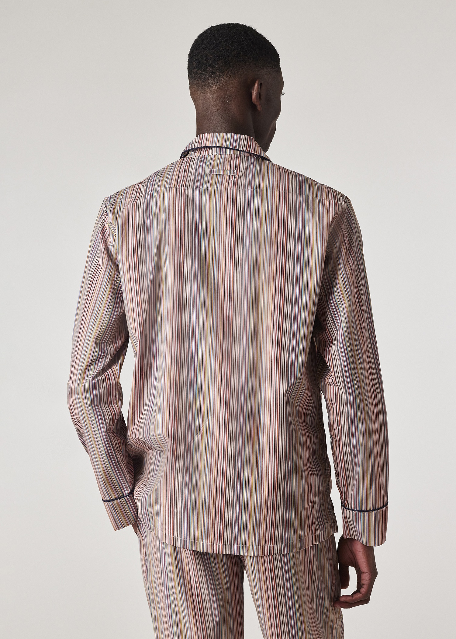'Signature Stripe' Cotton Pyjama Set - 18