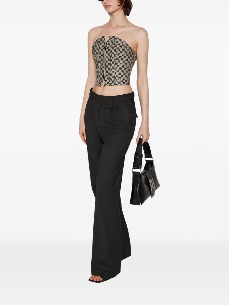 MISBHV zip fastening tailored trousers outlook