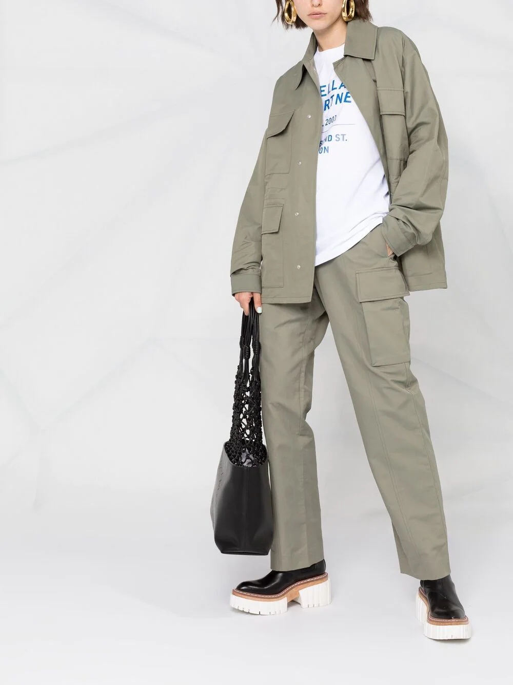 straight-leg cargo trousers - 2