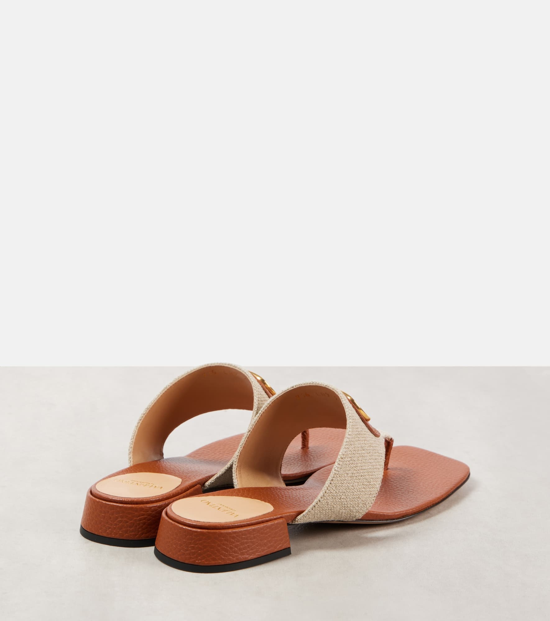 VLogo Signature canvas thong sandals - 2