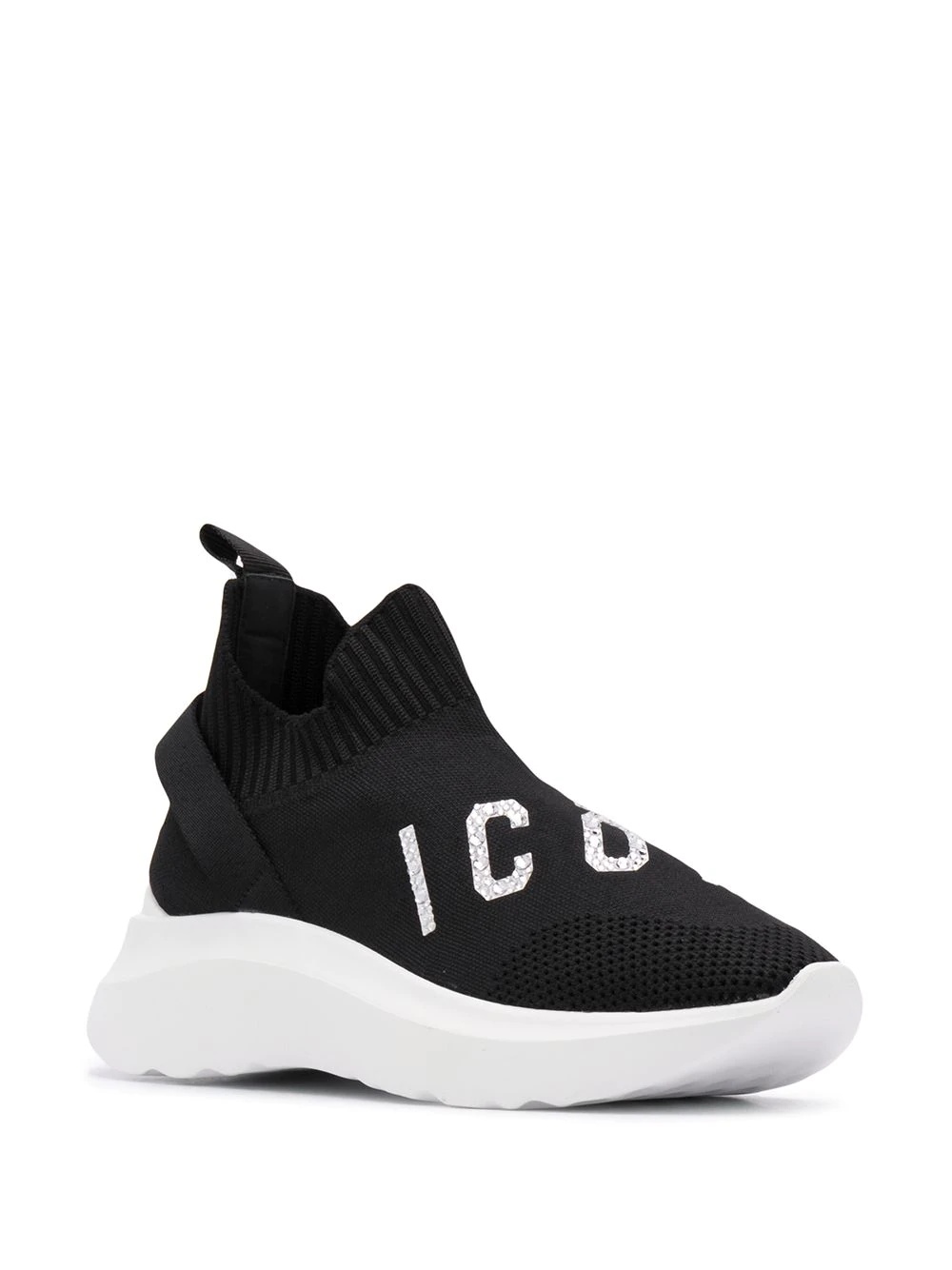 Icon crystal-embellished sneakers - 2