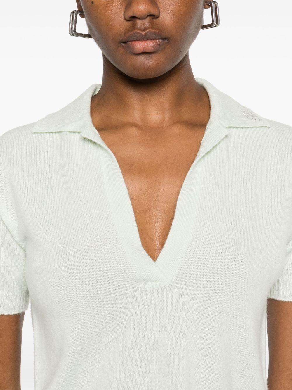 logo-appliqué polo top - 5