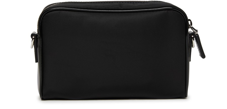 Re-Nylon and suede shoulder bag - 4