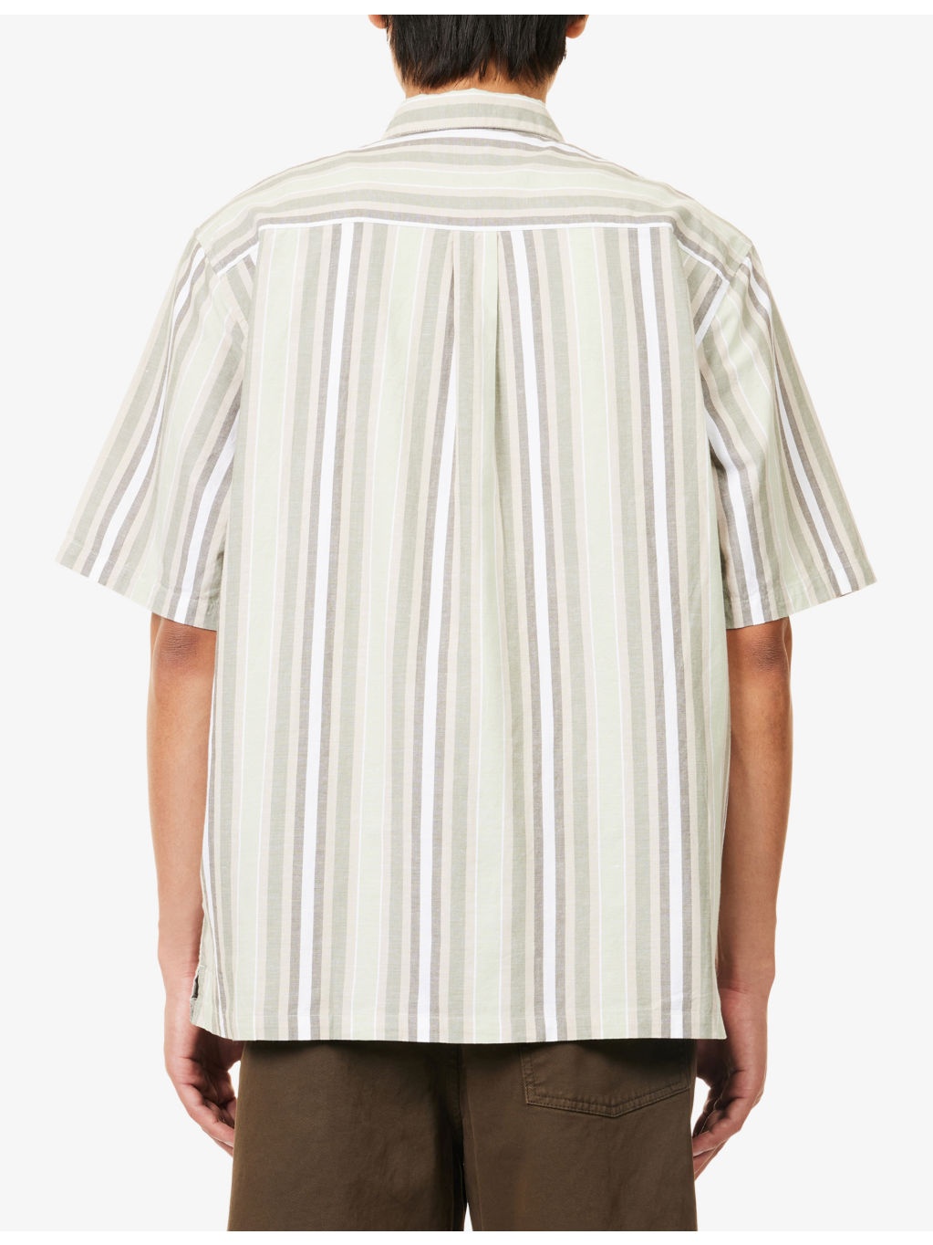 Folsey Striped Short-Sleeve Cotton Shirt - 4