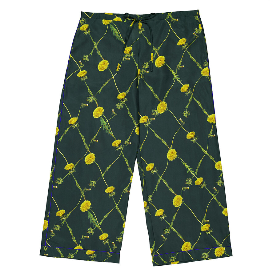 Burberry Dandelion Floral-Print Flared Trousers - 5