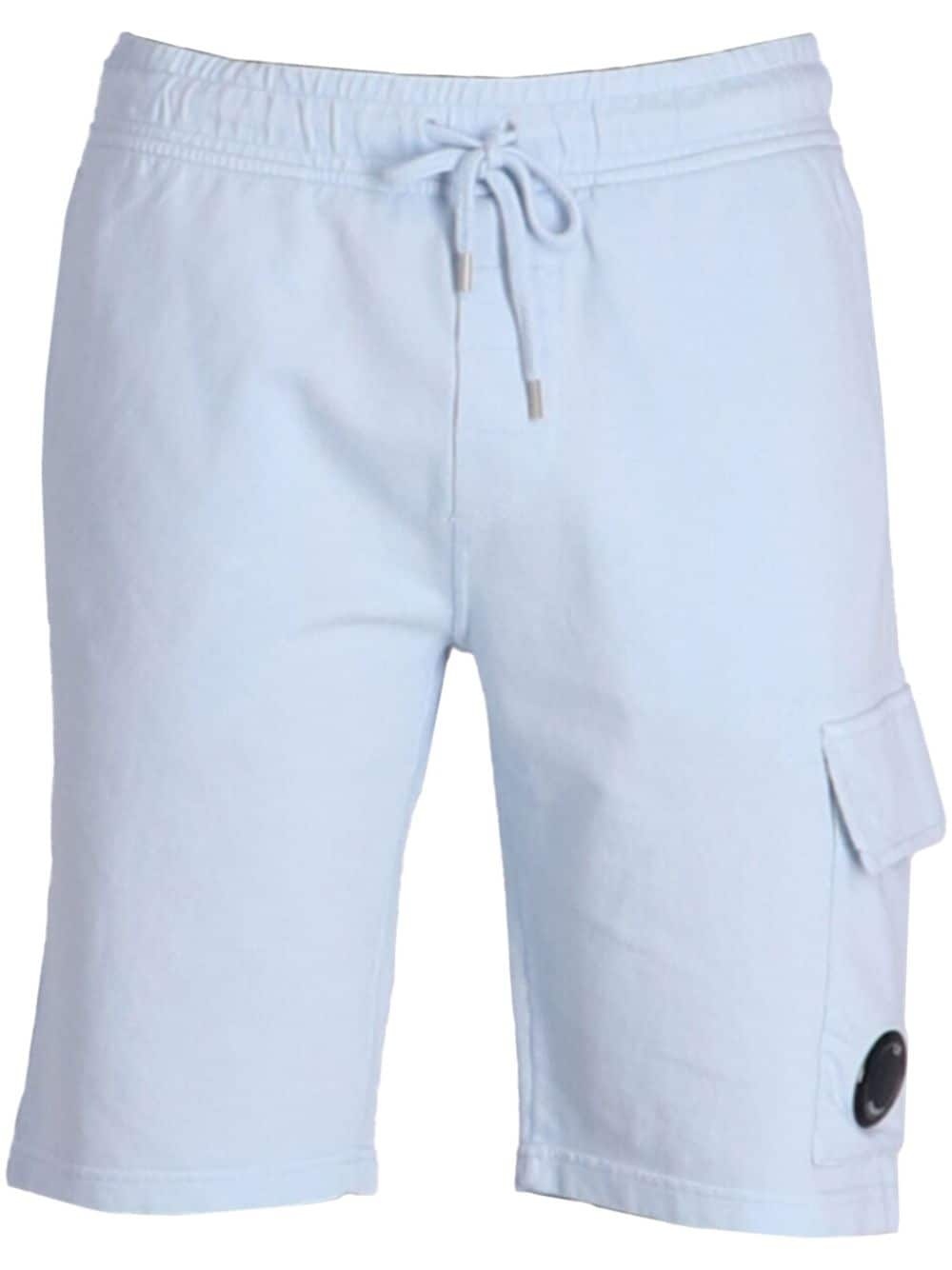 Lens-embellished cotton track shorts - 1