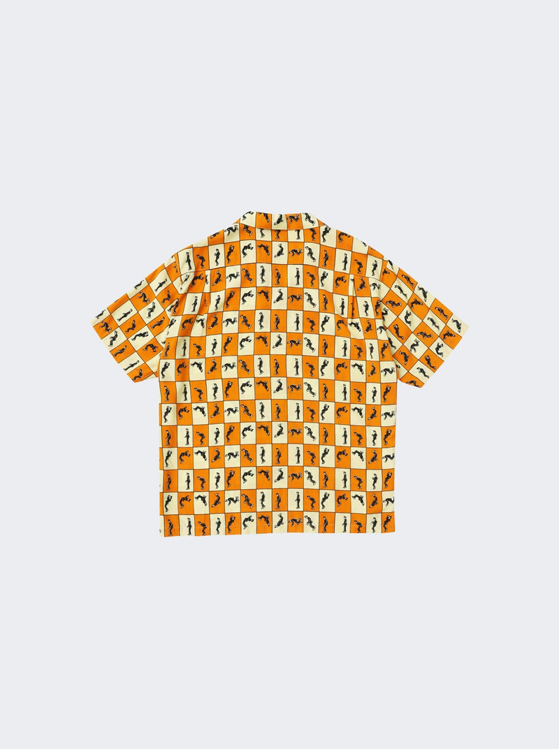 vowels Short Sleeve Elvis Shirt Orange outlook