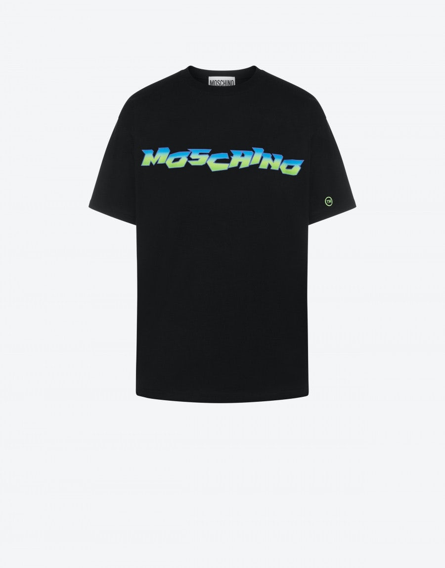 MOSCHINO SURF LOGO ORGANIC COTTON T-SHIRT - 1
