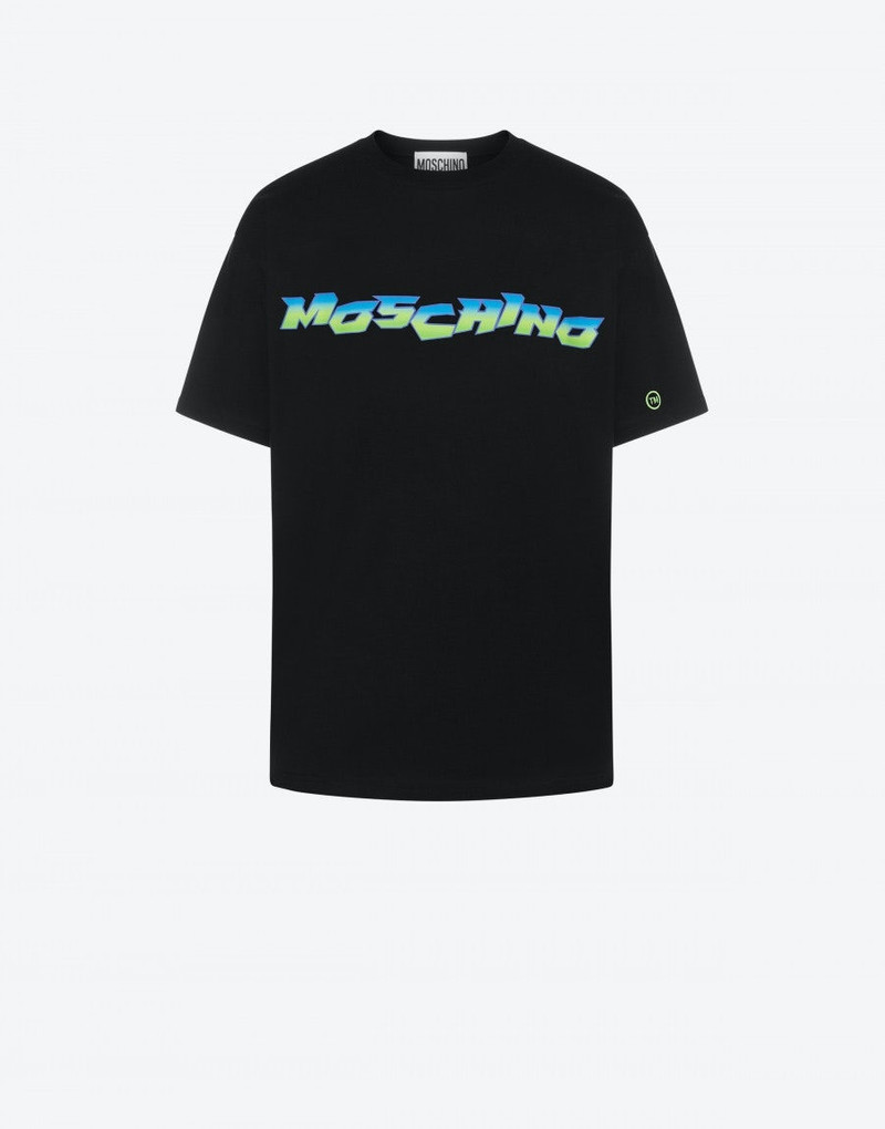 MOSCHINO SURF LOGO ORGANIC COTTON T-SHIRT 1