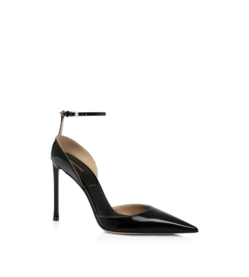 TOM FORD PATENT LEATHER VERTIGO ANKLE STRAP PUMP outlook