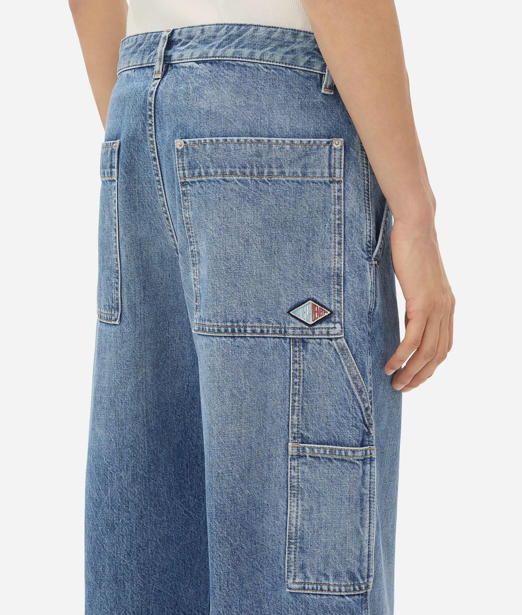 Vintage Indigo Cargo Jeans - 5