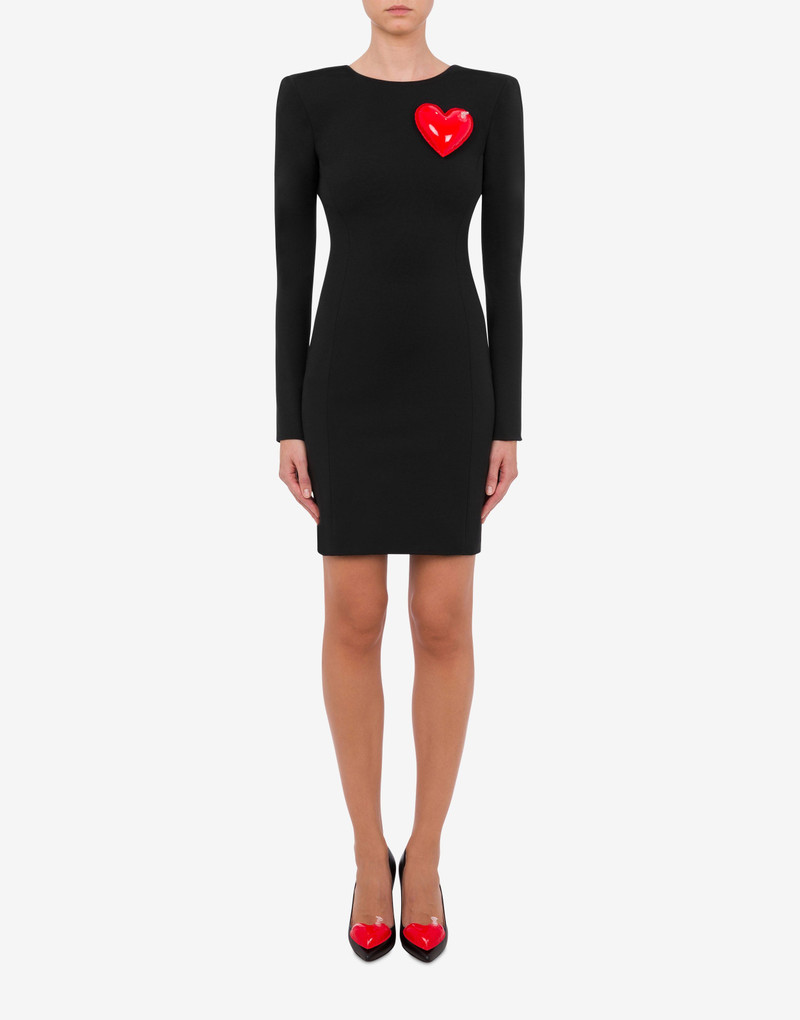 Moschino INFLATABLE HEART DOUBLE JERSEY DRESS outlook