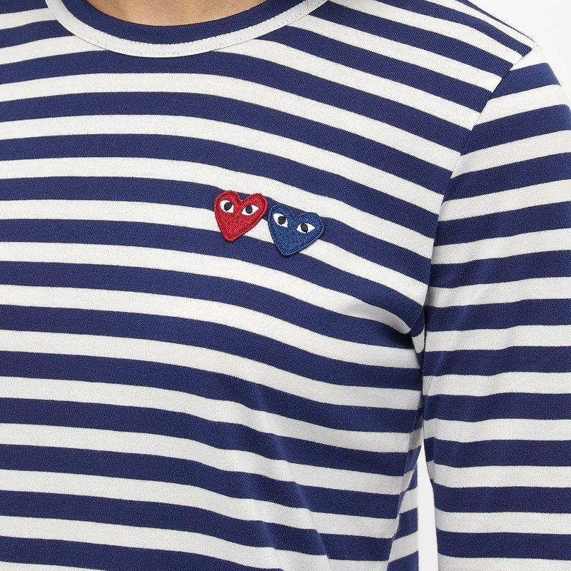 Comme des Garçons PLAY Comme des Garcons Play Women's Long Sleeve Heart Logo T-Shirt outlook