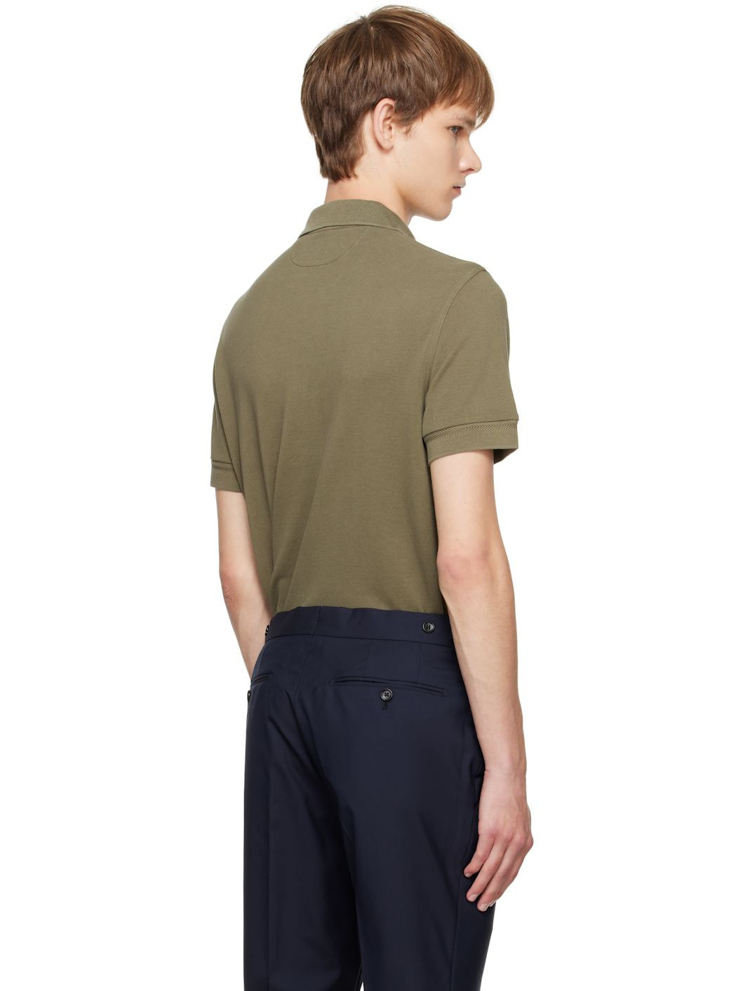 Khaki Piquet Polo - 3