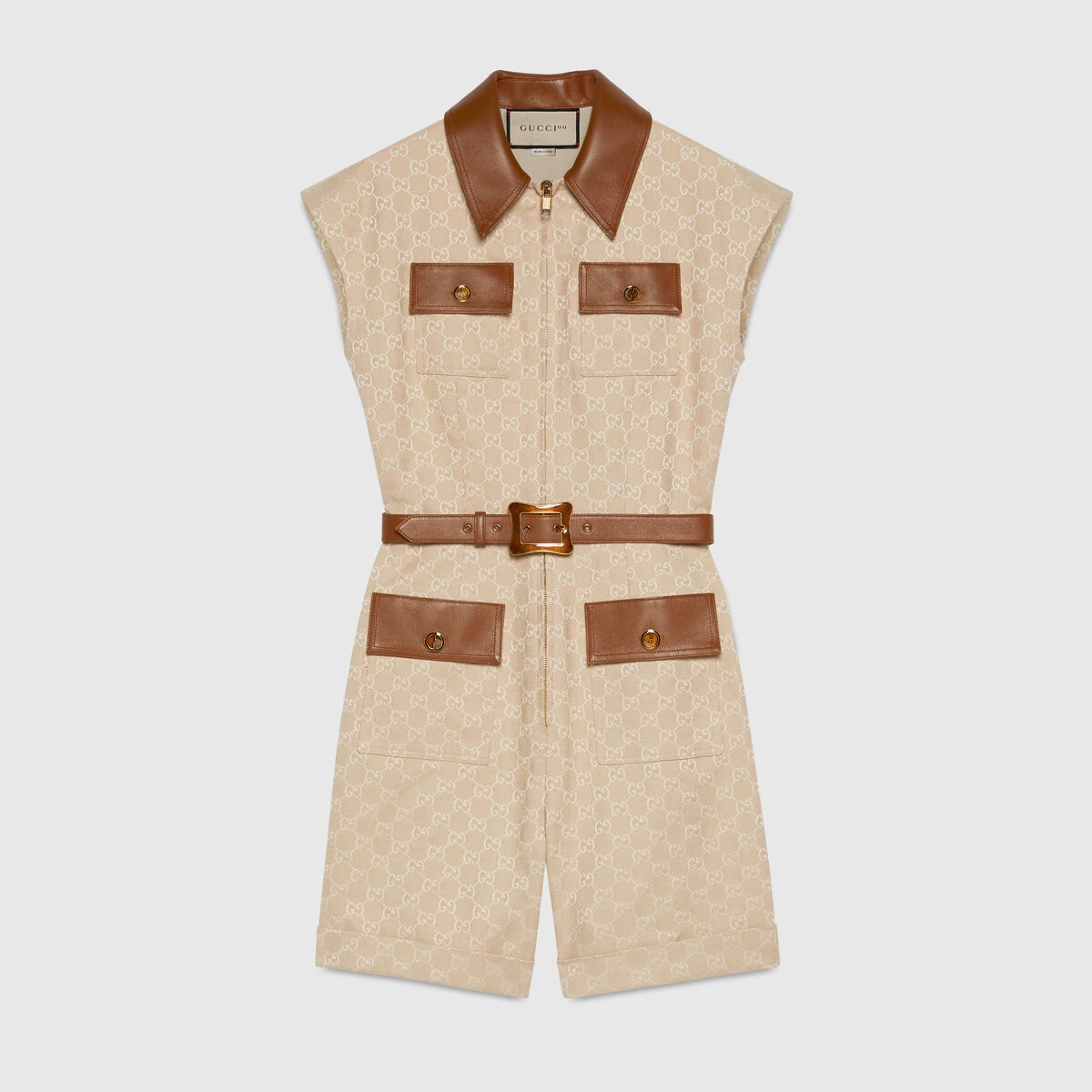 Gucci 100 GG canvas jumpsuit - 1