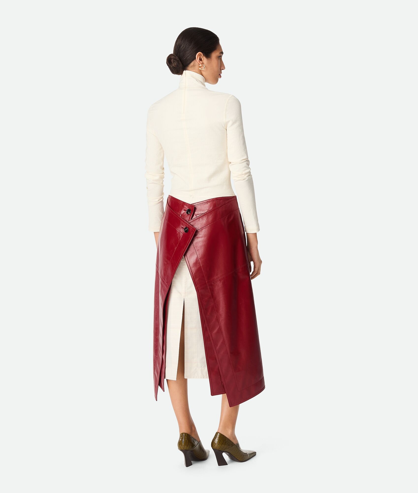 Shiny Leather Skirt - 3