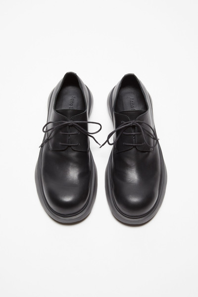 Acne Studios Leather lace-up shoes - Black outlook