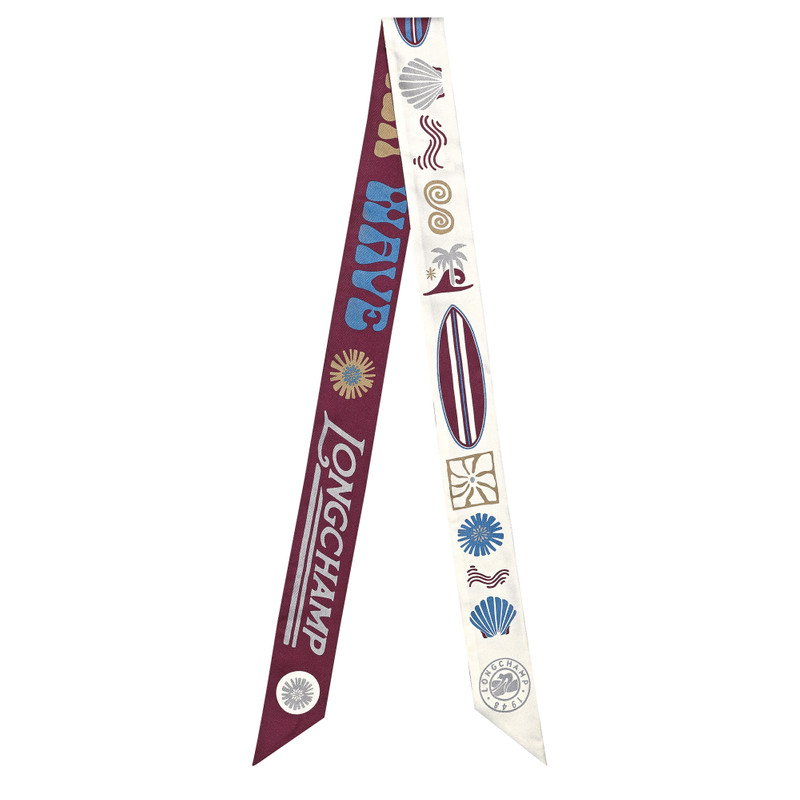 Catch The Parisian Wave Headband Burgundy - Silk 1