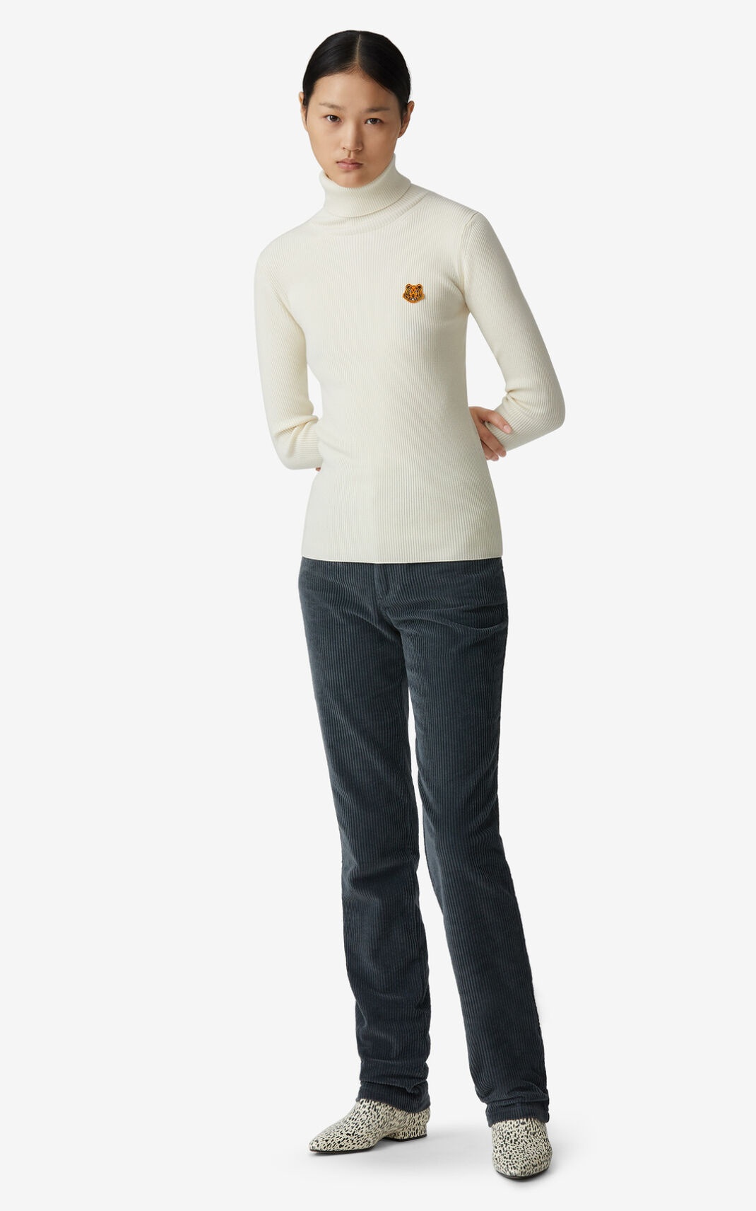 Tiger Crest roll-neck jumper - 3