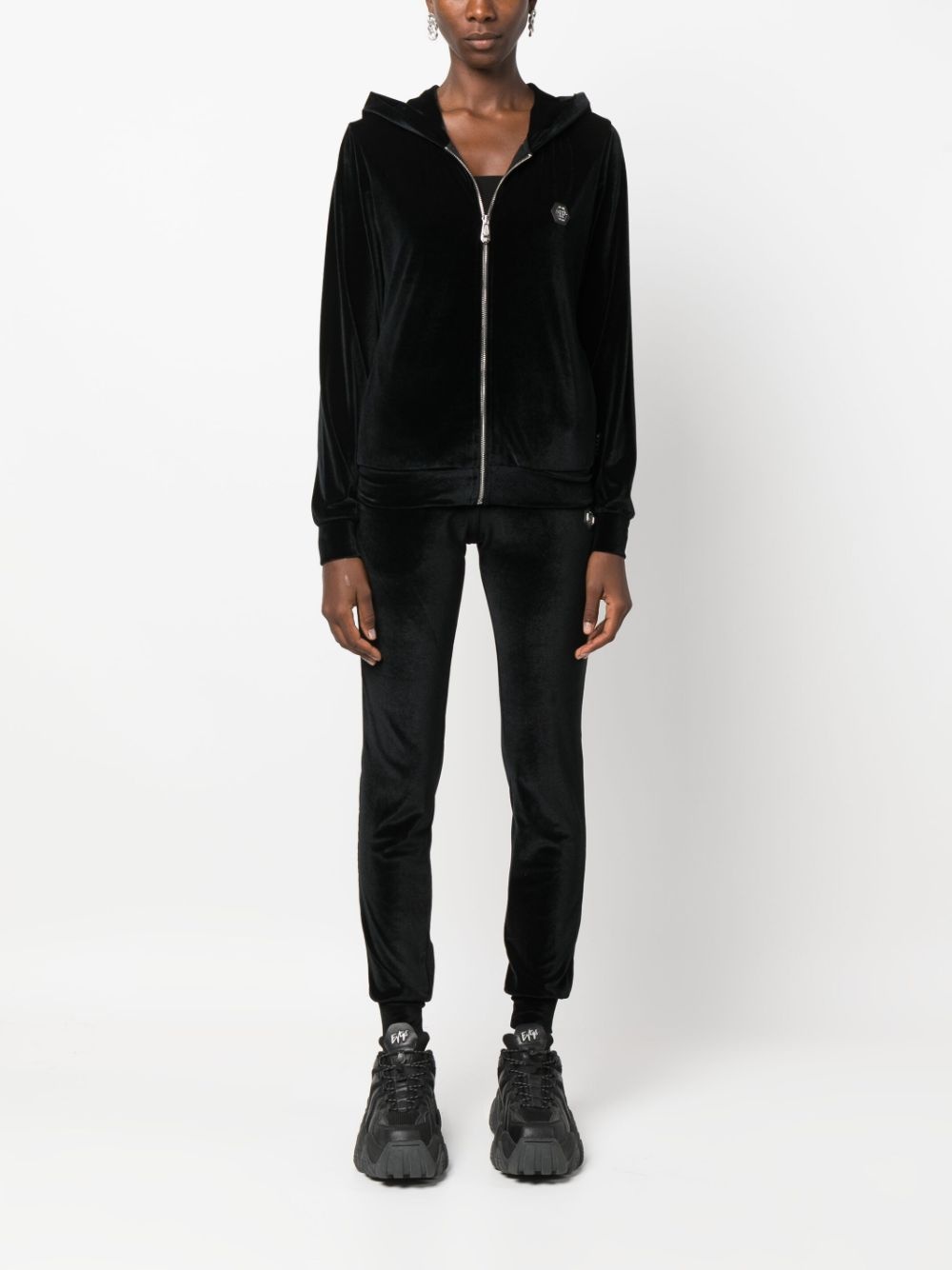 3D Skull velvet tracksuit (set of two) - 2