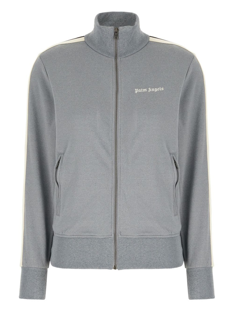 track-stripe zip-up sweatshirt 1
