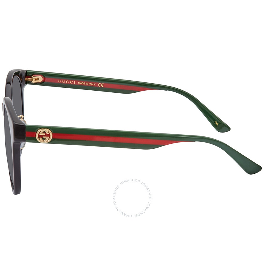 Gucci Grey Round Ladies Sunglasses GG0416SK 002 55 - 4