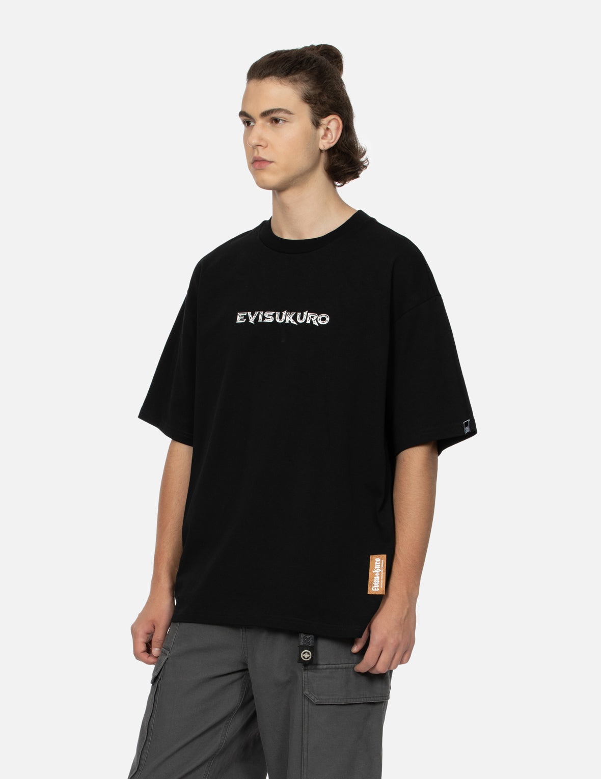 Logo and Slogan Prints Loose Fit T-shirt - 8