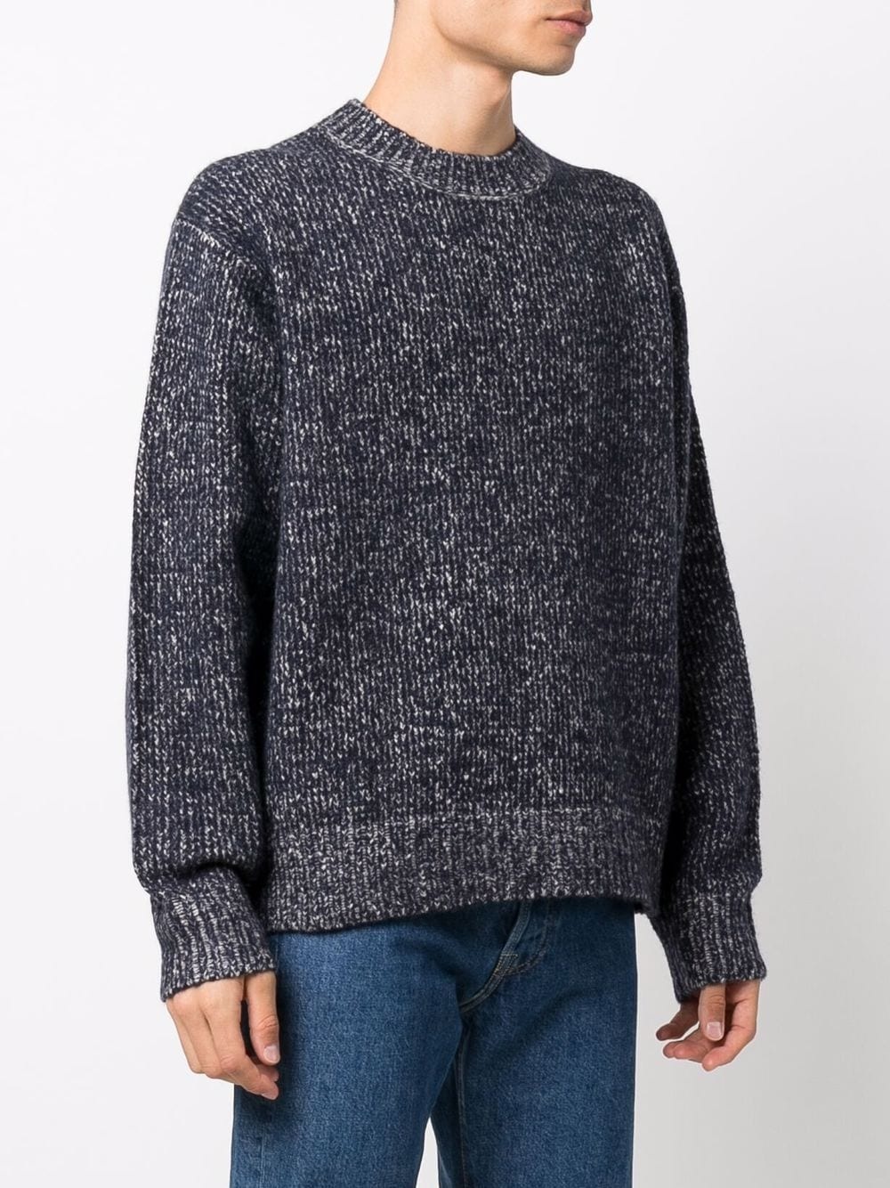 melange-effect knitted sweater - 3