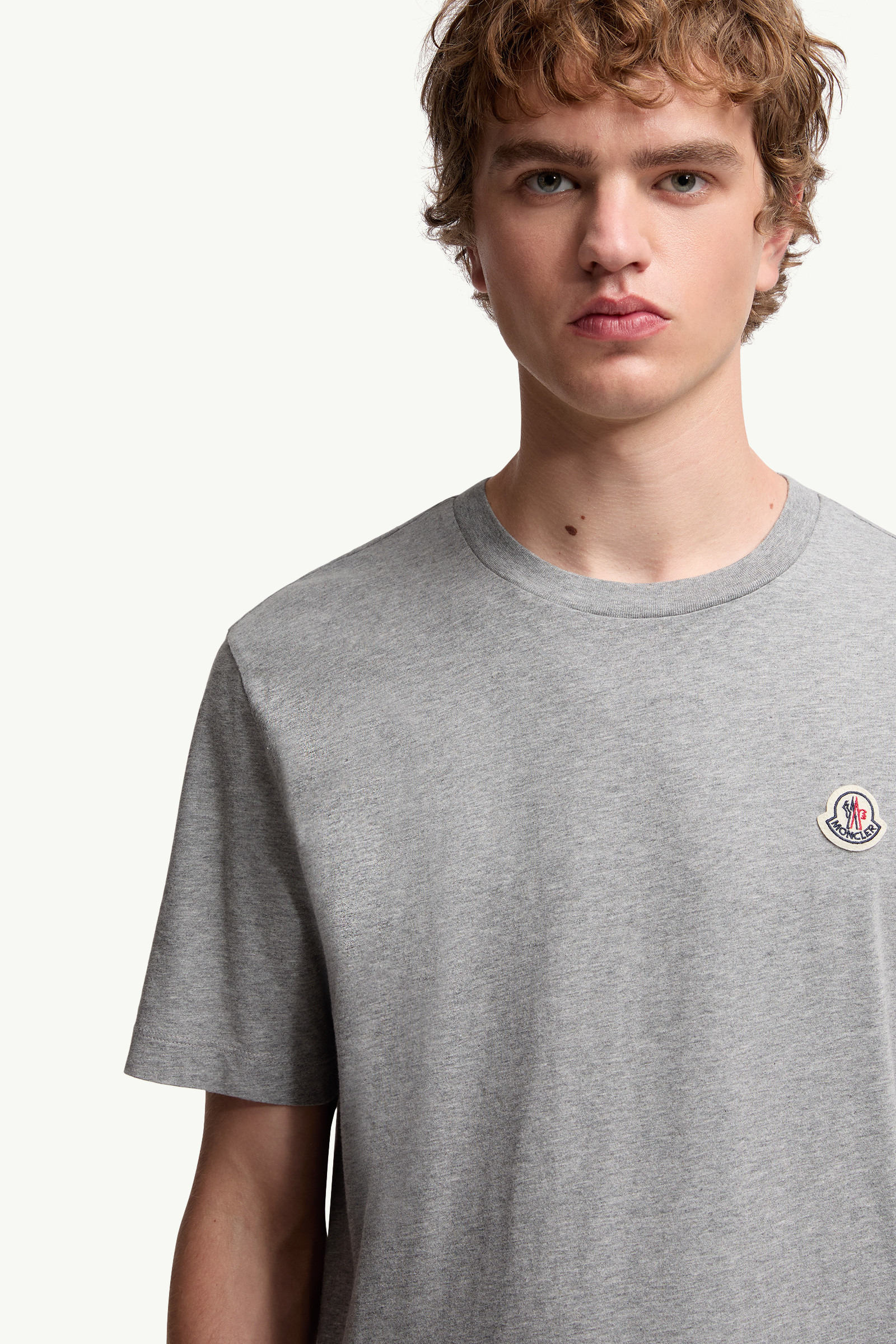 Logo Patch Cotton T-Shirt (Pack of Three) - 6