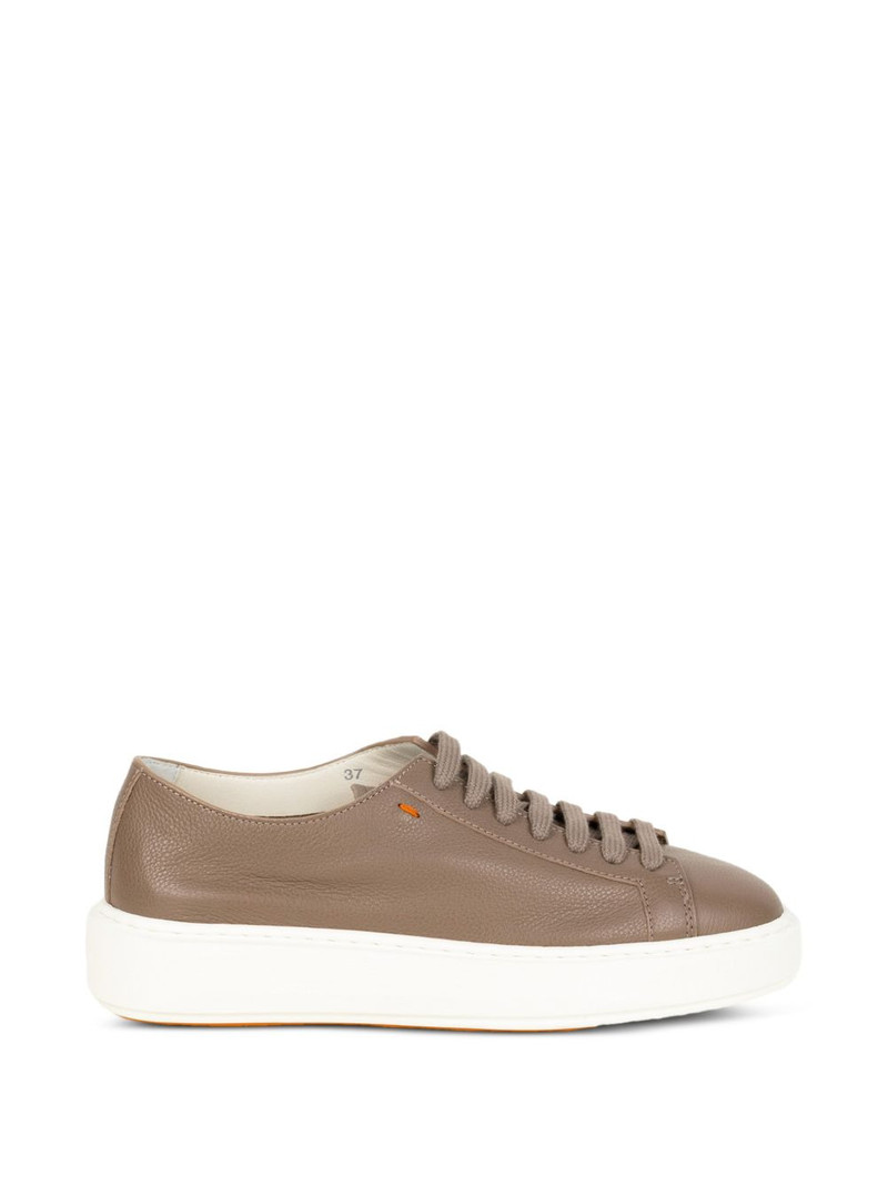 leather lace-up sneakers 1