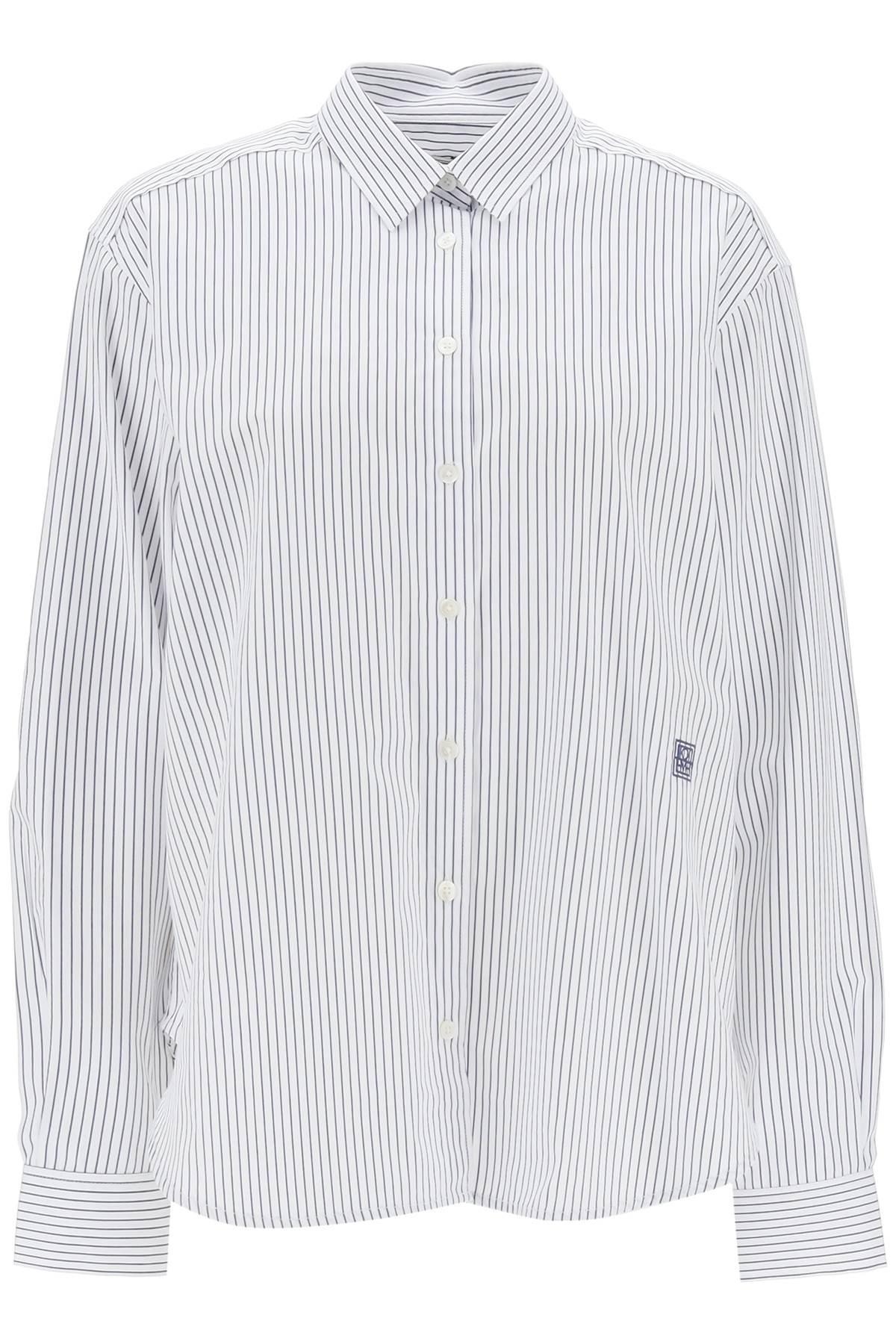 STRIPED COTTON LYOCELL SHIRT - 1