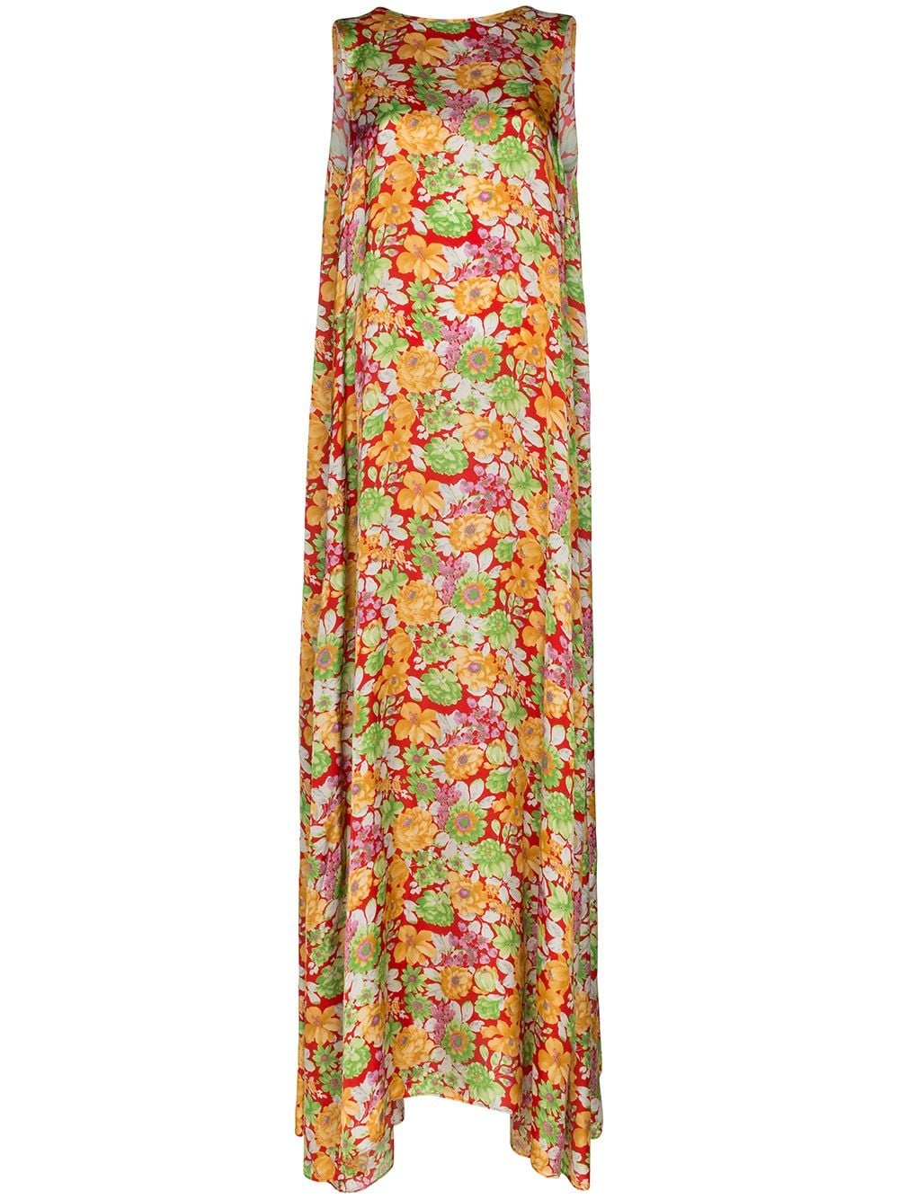 floral print maxi dress - 1