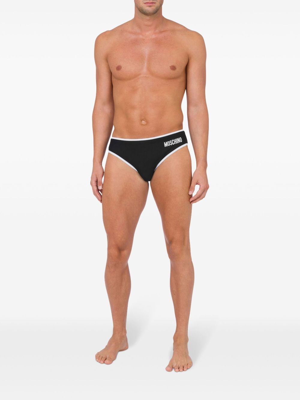 logo-print swim briefs - 3