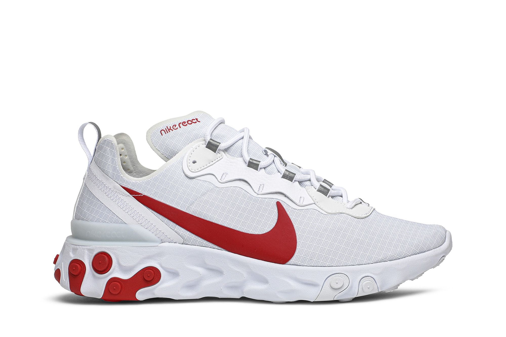 Nike React Element 55 'White University Red' goat REVERSIBLE