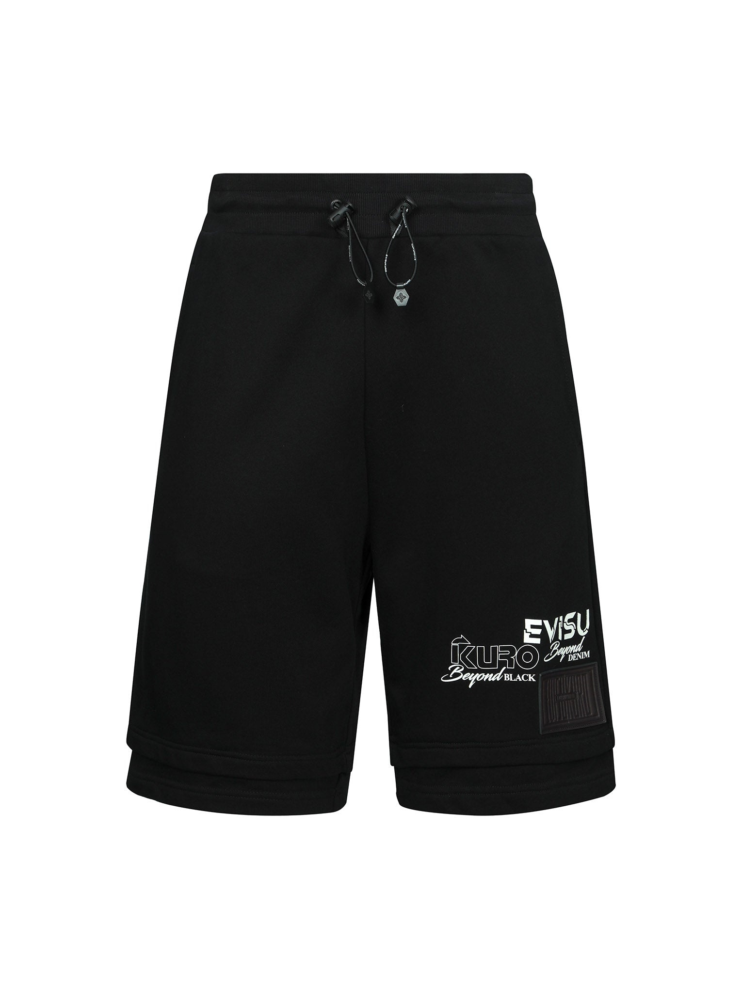 Multi Branding Regular Fit Layered Sweat Shorts - 11