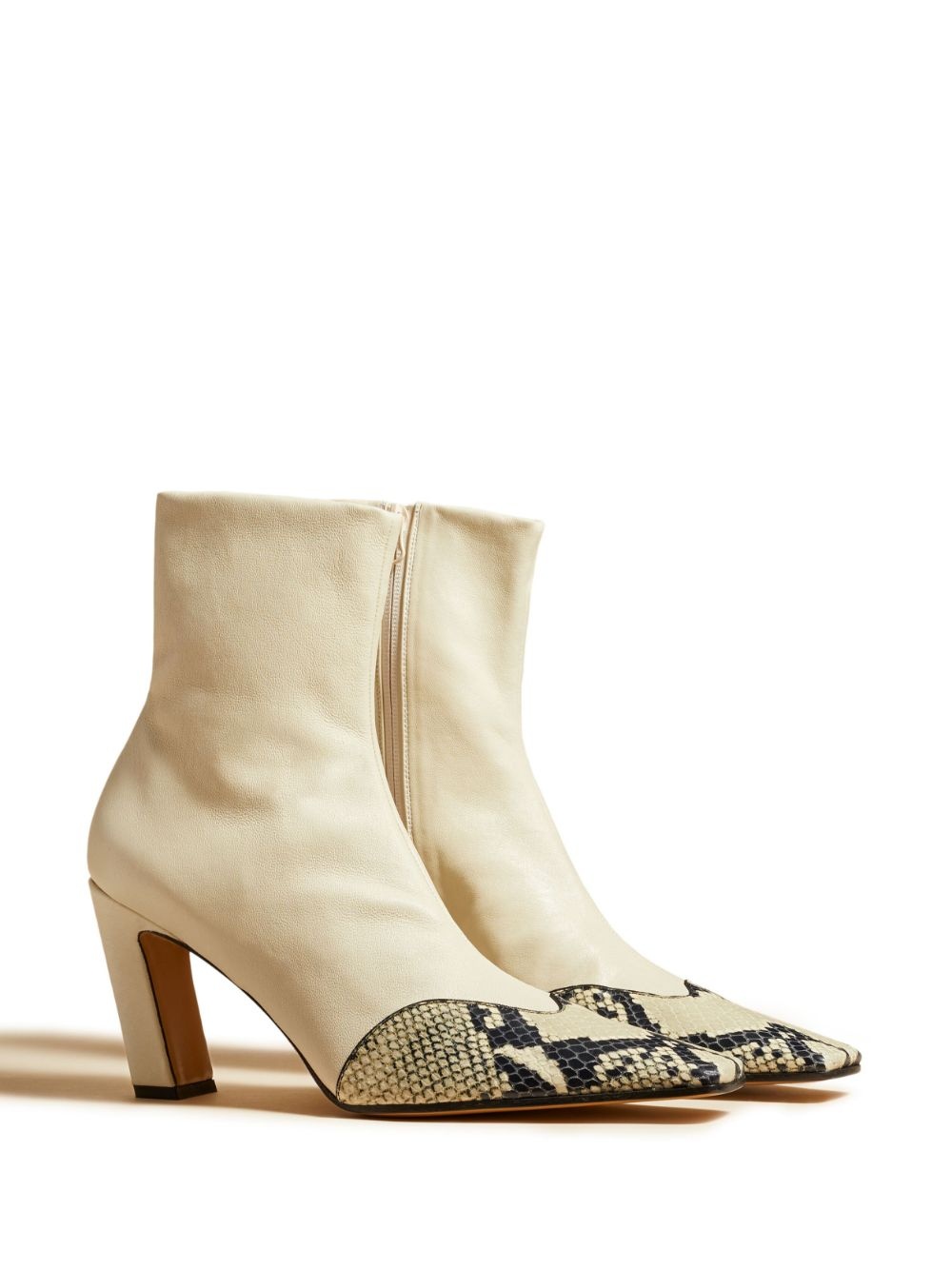 The Dallas embossed python-print boots - 2