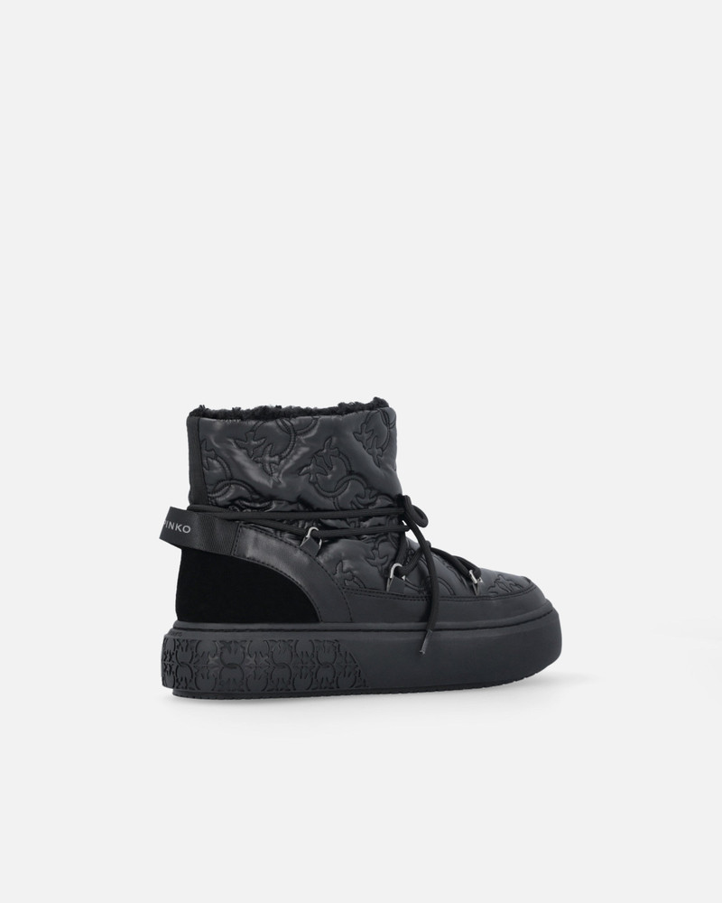 QUILTED BOOTS WITH LOVE BIRDS LOGO 3