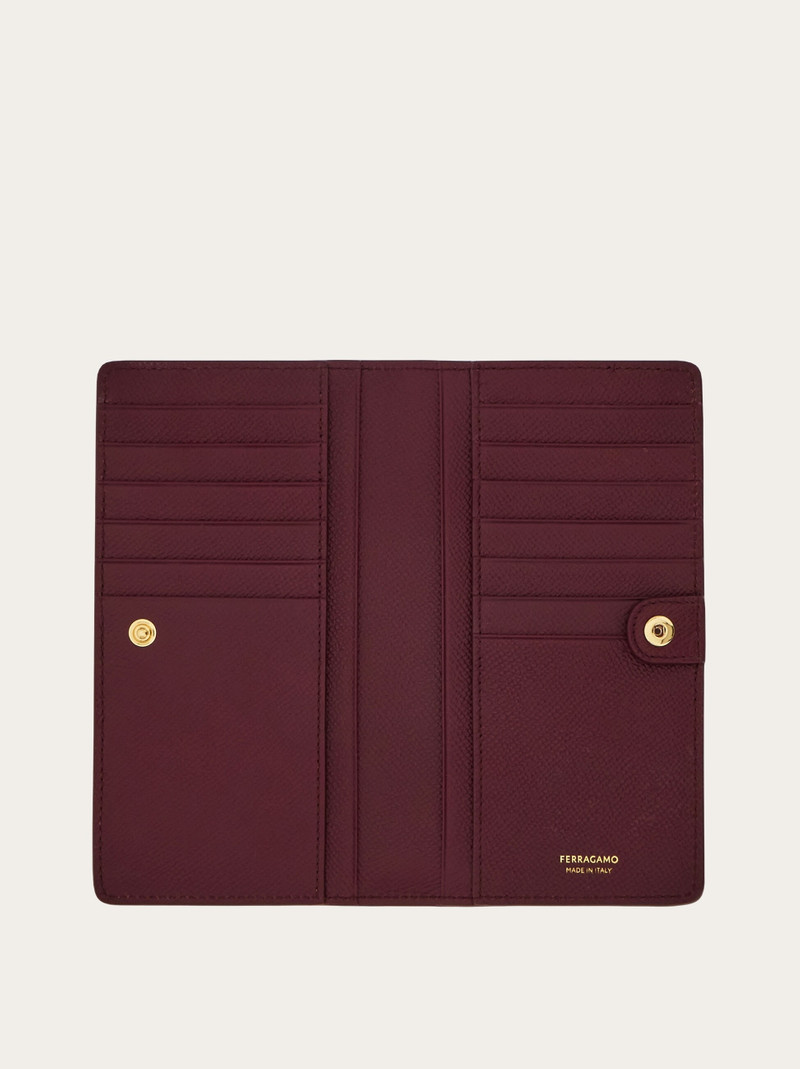 FERRAGAMO Gancini continental wallet outlook