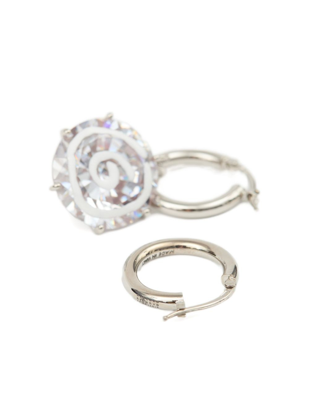 pendant-embellished hoop earrings - 3