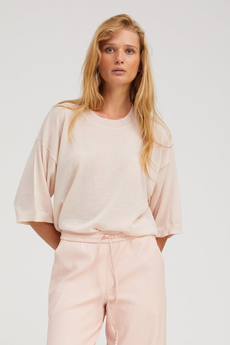 CAMELIA CASHMERE BOXY TEE 1