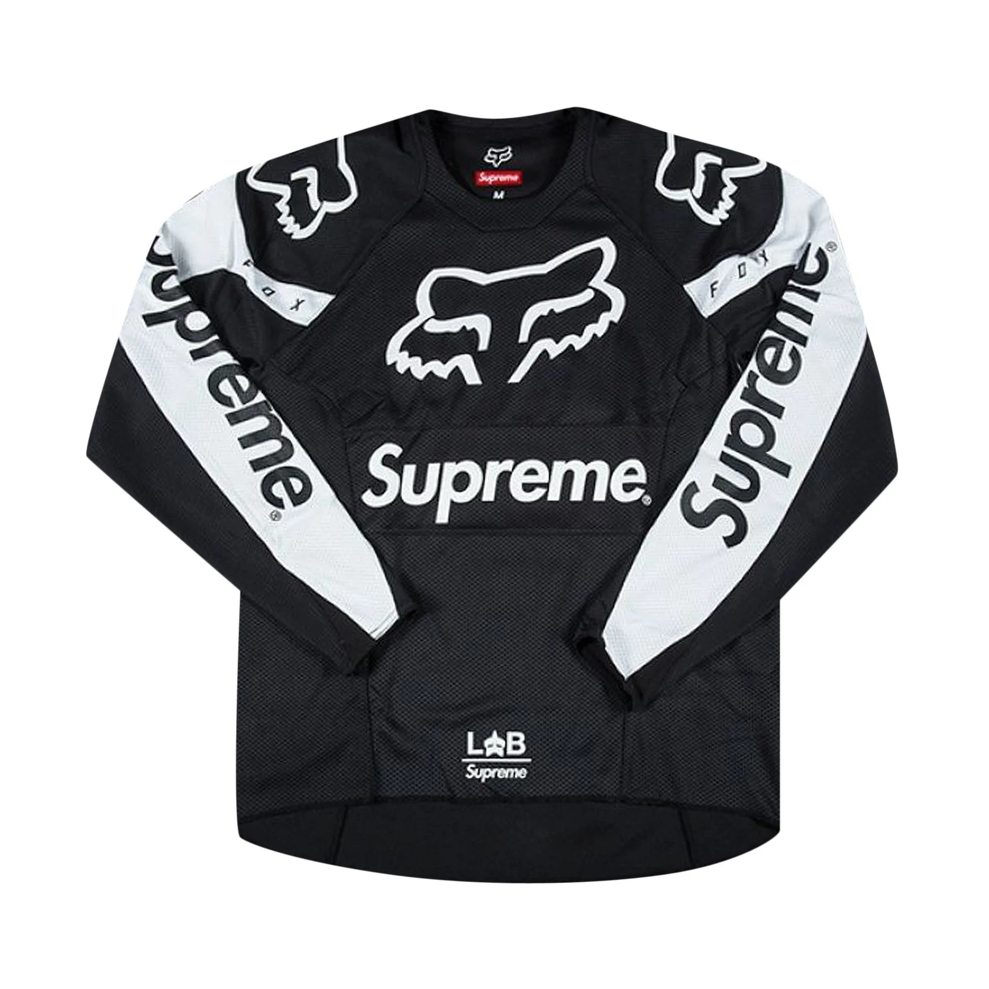 Supreme Supreme x Fox Racing Moto Jersey Top 'Black' | REVERSIBLE