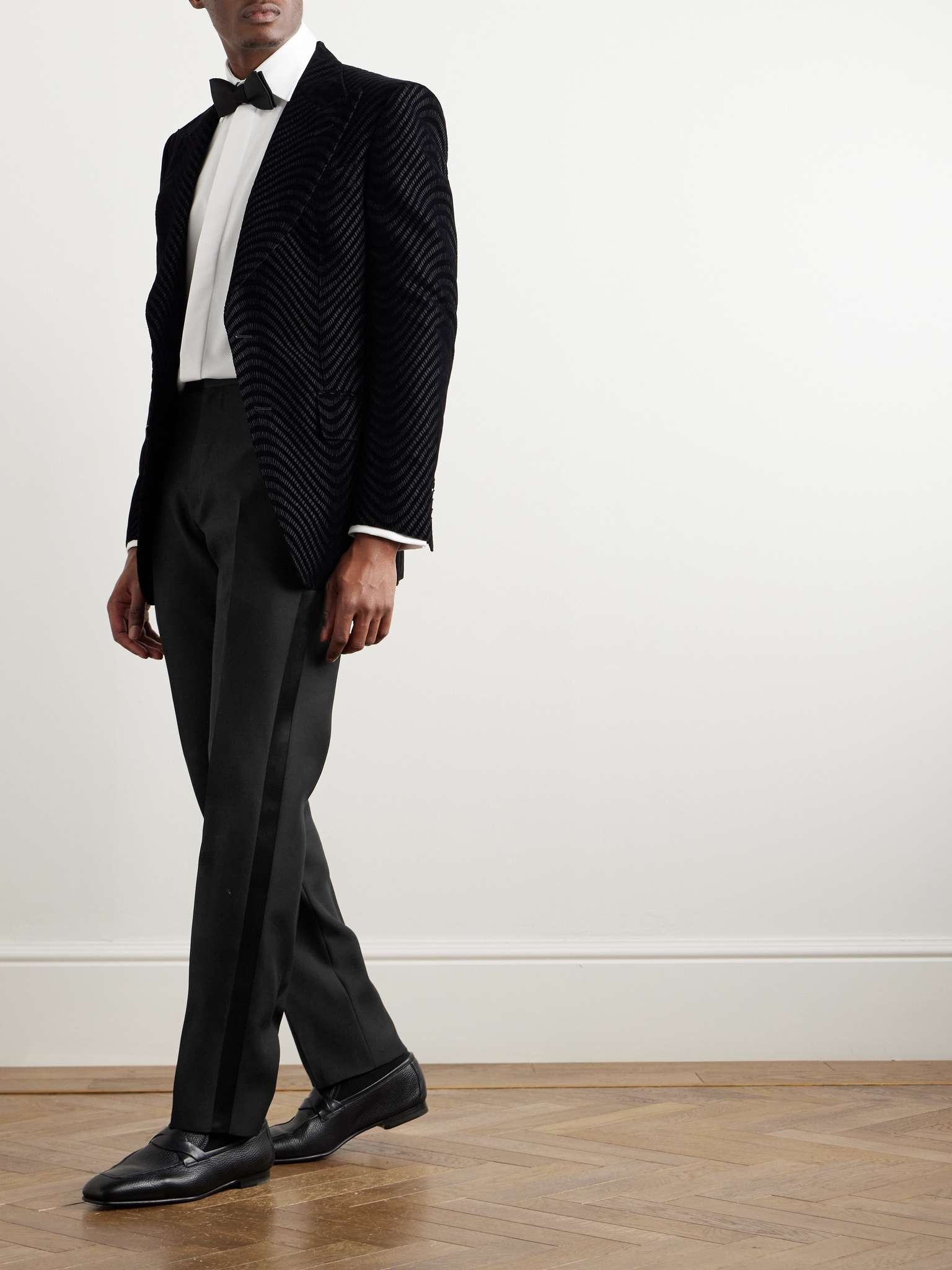 Straight-Leg Wool and Silk-Blend Tuxedo Trousers - 2