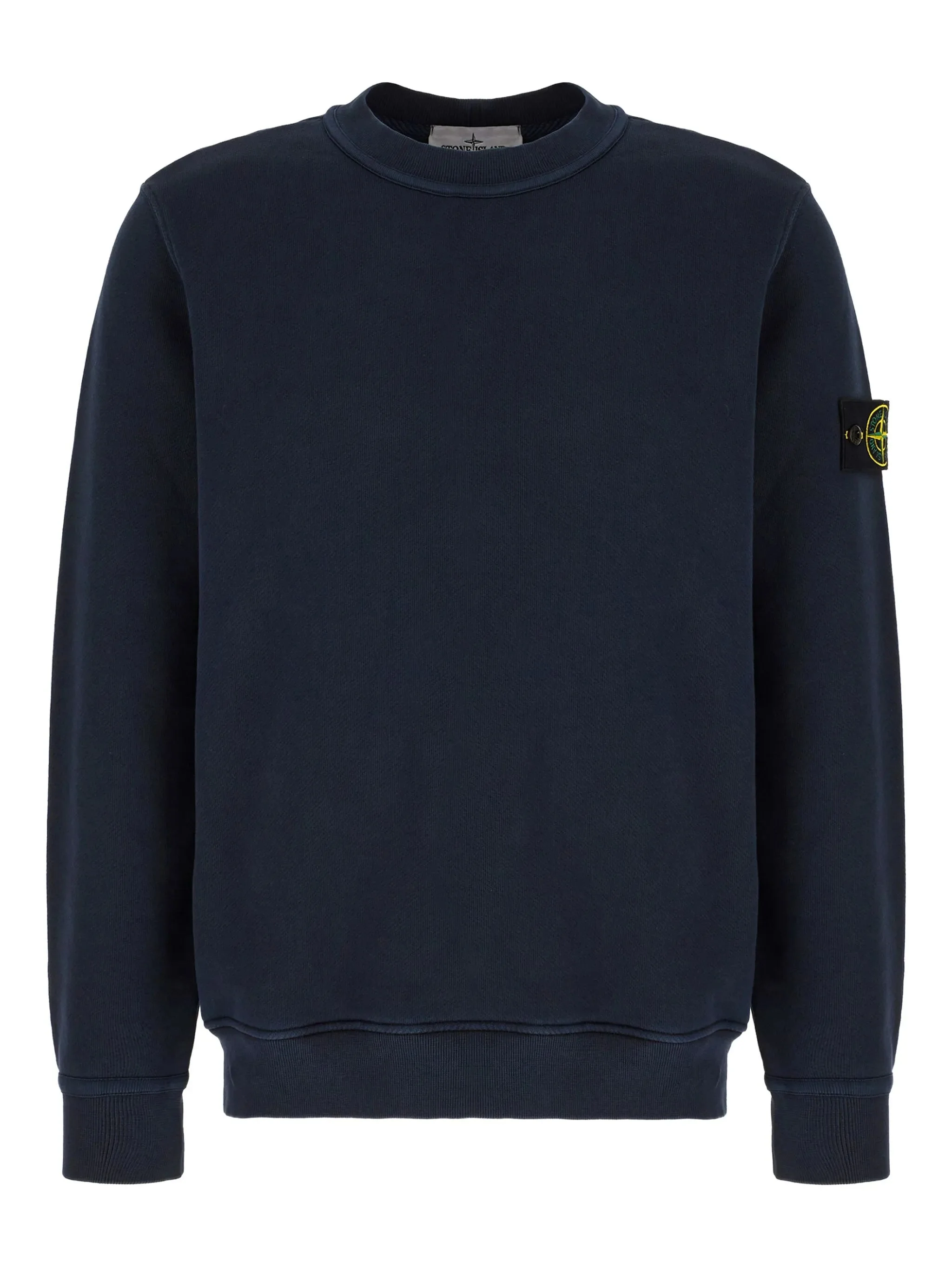 Stone Island Compass-logo Crew-neck Sweatshirt - 1